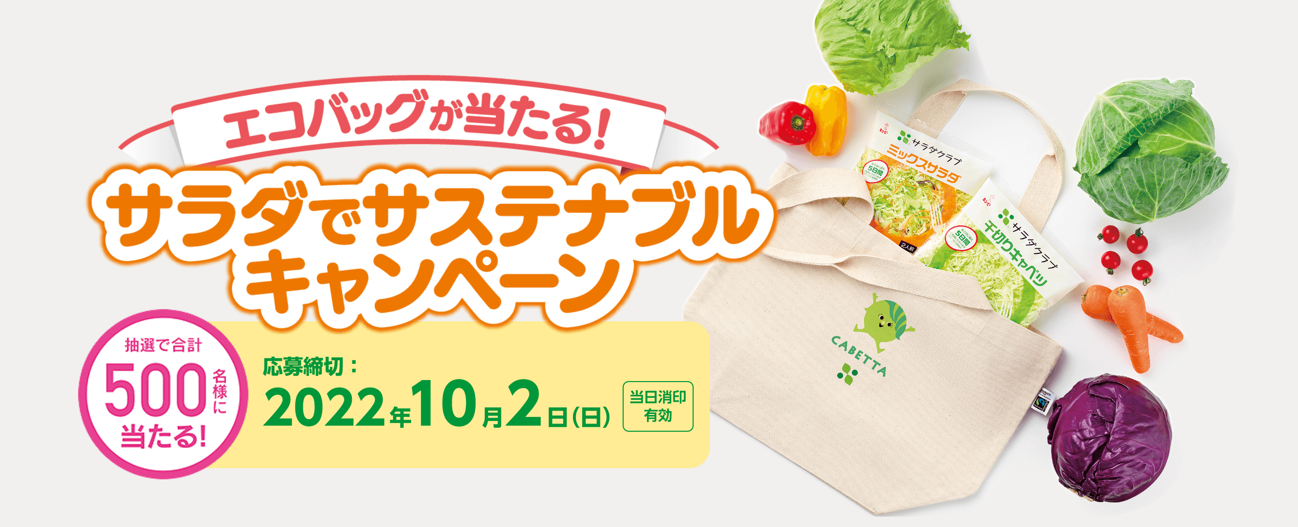 8月31日は野菜の日 サラダクラブキャンペーン