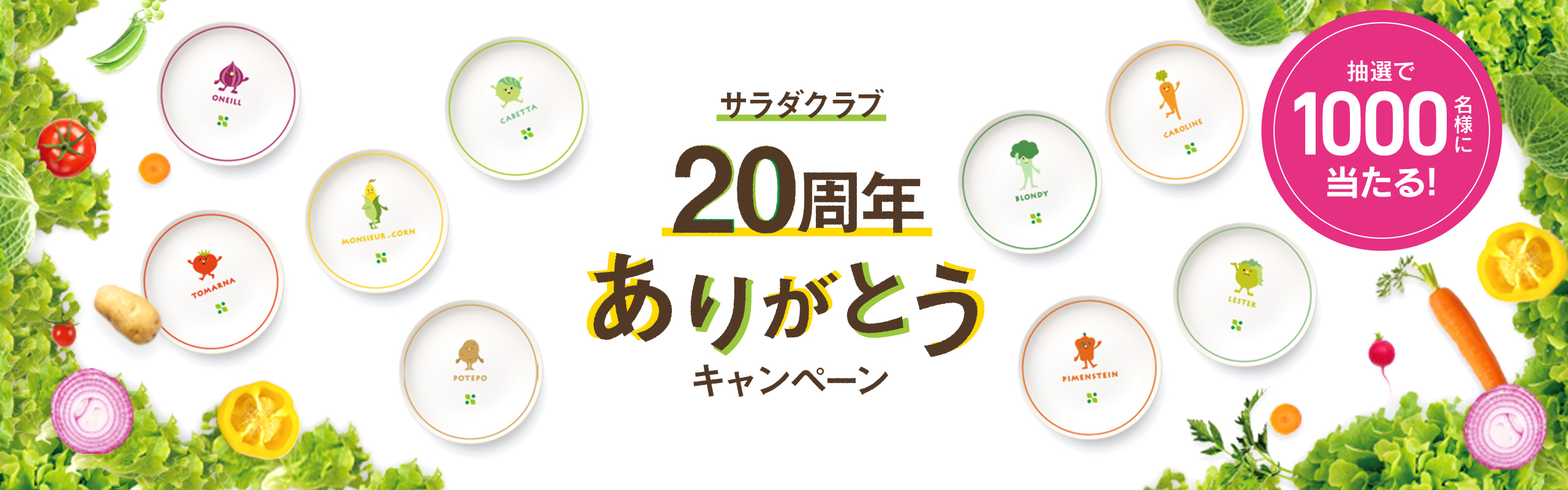 8月31日はサラダの日 野菜の日 サラダキャンペーン　抽選で合計700名様に当たる！