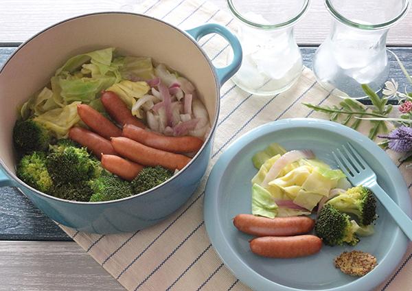 野菜とソーセージのコンソメ煮