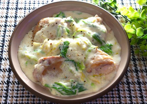 鶏肉と白菜のクリーム煮