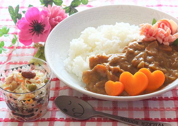 カレーと食べるコールスロー