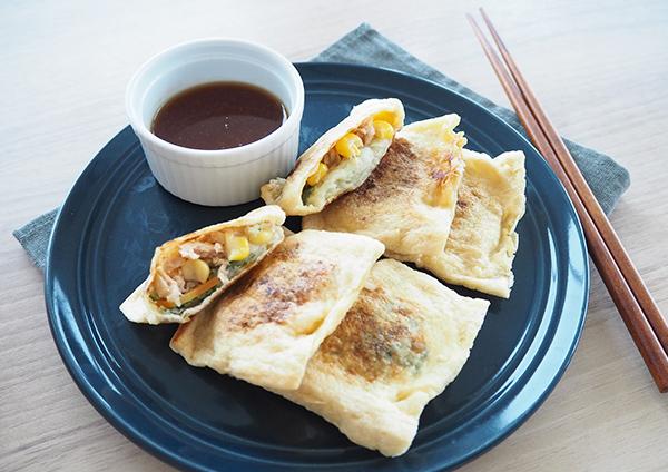 こんがり油揚げのチーズ包み焼き