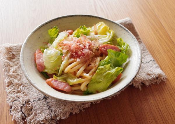 レタスの焼きうどん