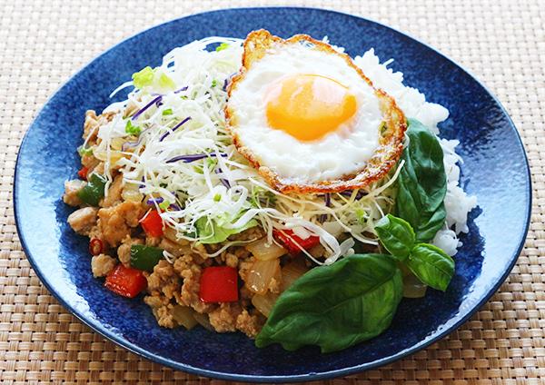 たっぷり野菜のガパオライス レシピ サラダクラブ たっぷり野菜のガパオライス レシピ サラダクラブ