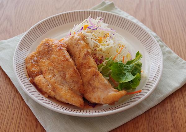 ささみのしょうが焼きサラダ