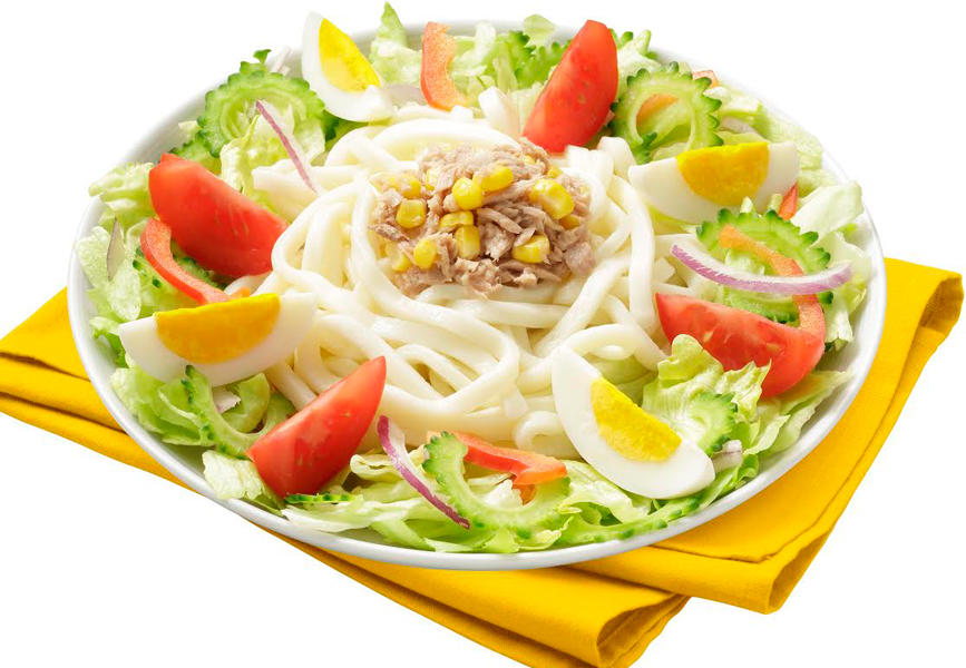 ゴーヤのさっぱり夏サラダうどん