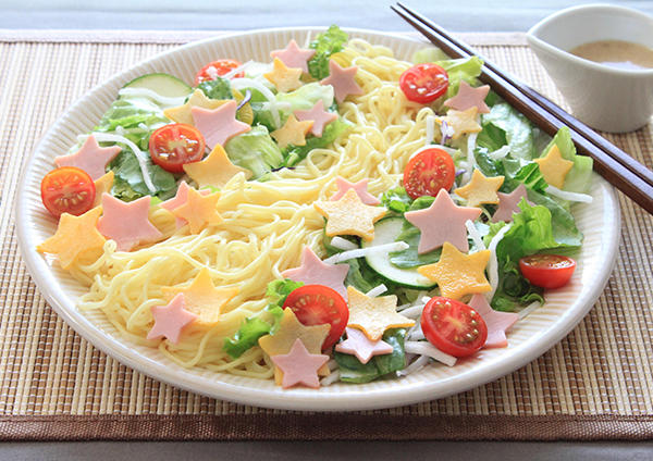 冷やし中華風七夕サラダ麺