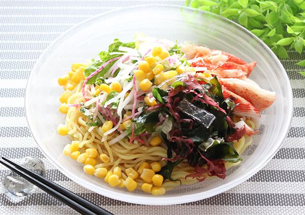 青じそと海藻のさっぱりサラダ麺