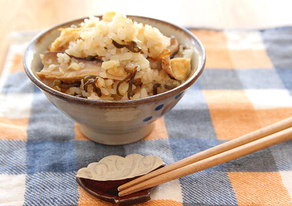 しいたけのキャベツライス炊き込みご飯