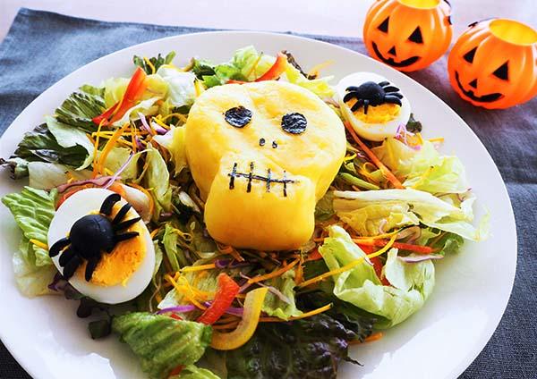 ガイコツのハロウィンサラダ