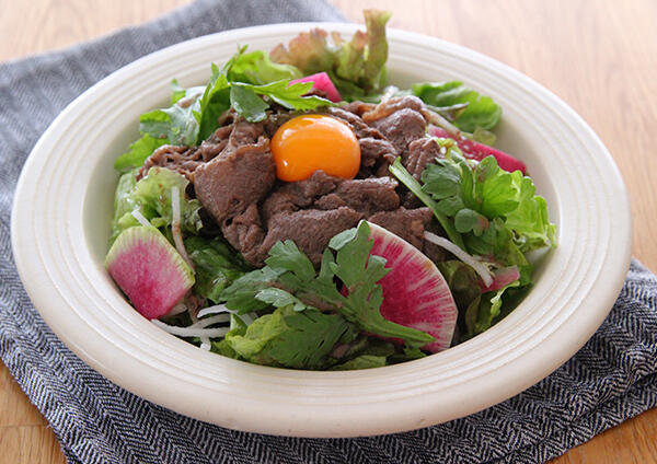 すきやき風炒めの冬サラダ
