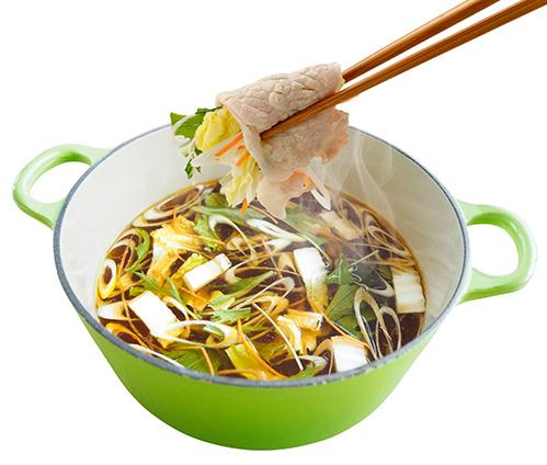 極薄白ねぎと白菜の豚しゃぶ