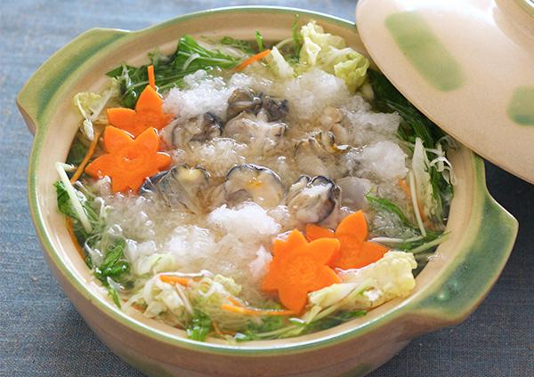 柚子香る牡蠣のみぞれ鍋